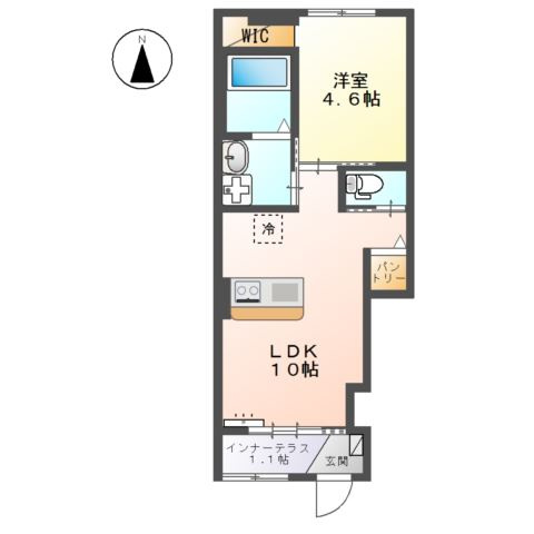 名古屋市緑区相原郷２丁目のアパートの間取り