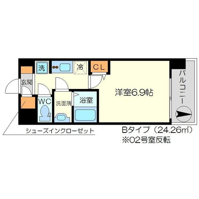 リッツ新大阪の間取り