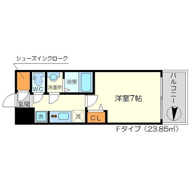 リッツ新大阪の間取り
