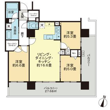 ファインシティ札幌ザ・タワー大通公園の間取り