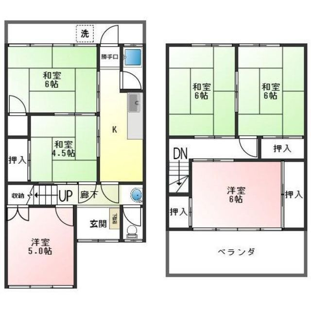 上川手248番地64戸建ての間取り