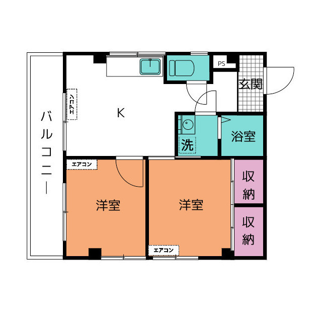 コーポ浅田の間取り