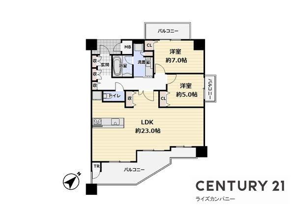 【間取り】 | ブラームス高石 | 図面と現況が異なる場合は現況を優先します