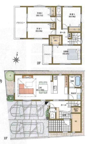岡崎市竜美北　全2棟・2号棟