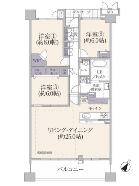 ルネたまプラーザの間取り