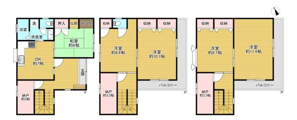 【間取り】 | 守口市佐太東町1丁目　中古戸建