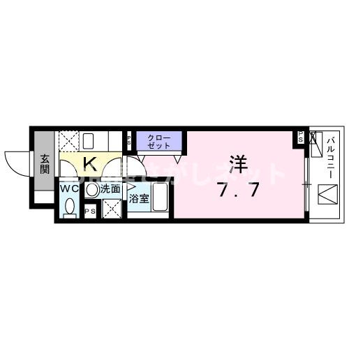 ウエスト　シックス【おとり物件なし】#学生・社会人にオススメ！初期費用分割払いOK！の間取り
