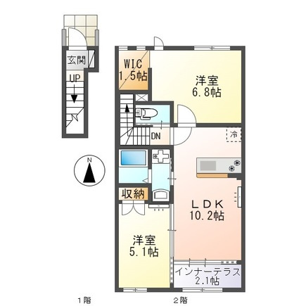フェレザの間取り|間取図