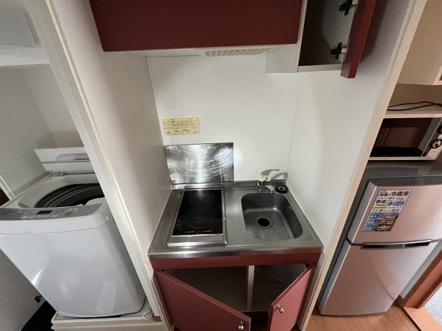 レオパレスパステルランドのキッチン|シングルレバー設置