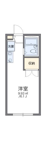 レオパレス島田黒石第３の間取り