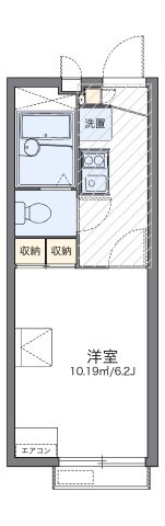 レオパレスコートリバーⅢの間取り
