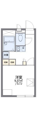 レオパレスエコテラスいこいの里の間取り