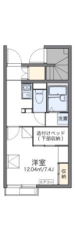 レオパレスブライトセゾンの間取り