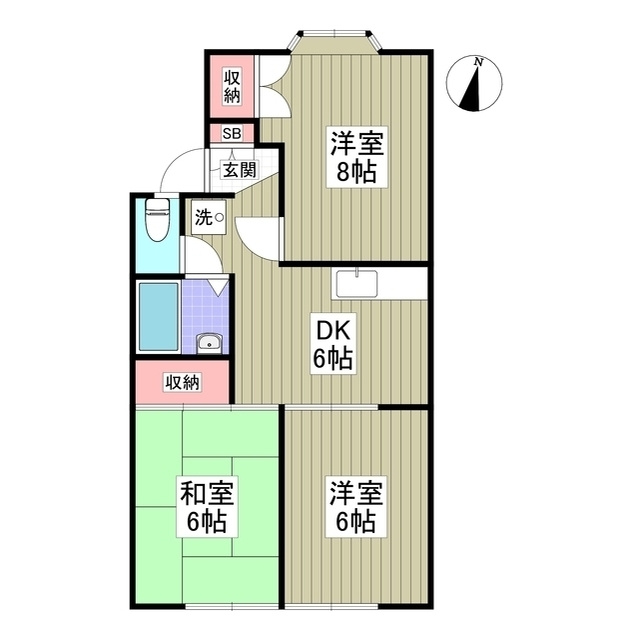 アイダハイツの間取り