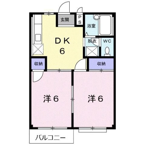 エルディムシャルマンＢの間取り