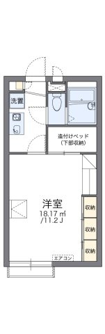 レオパレスプリフェールの間取り