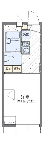 レオパレスエクシブＢの間取り