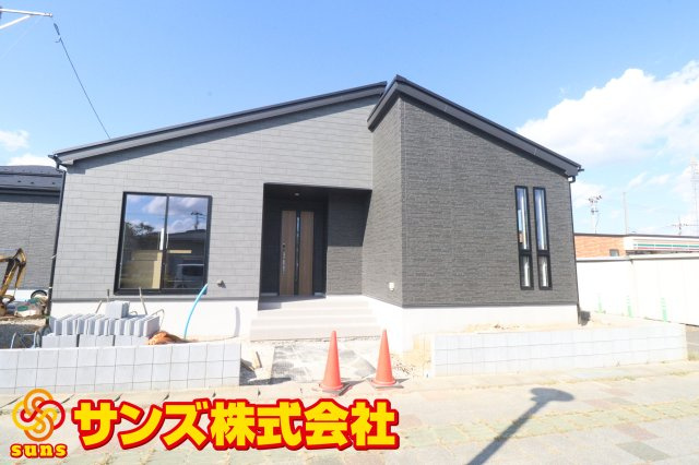 郡山市日和田町字南原　　　５号棟　　　日和田小学校、日和田中学区の外観|南西側から見た外観