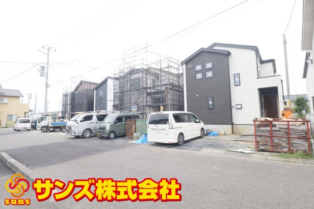 郡山市日和田町字南原　　　1号棟　　　日和田小学校、日和田中学区の外観|北西側から見た区画全体