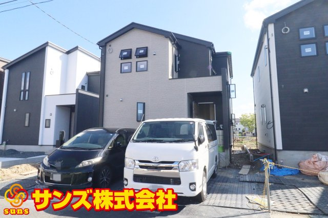 郡山市日和田町字南原　　　2号棟　　　日和田小学校、日和田中学区の外観|北西側から見た外観