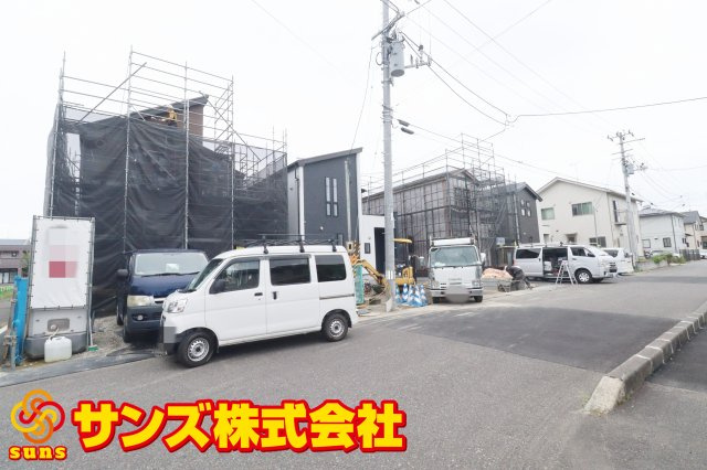 郡山市日和田町字南原　　　３号棟　　　日和田小学校、日和田中学区の外観|北東側から見た区画全体