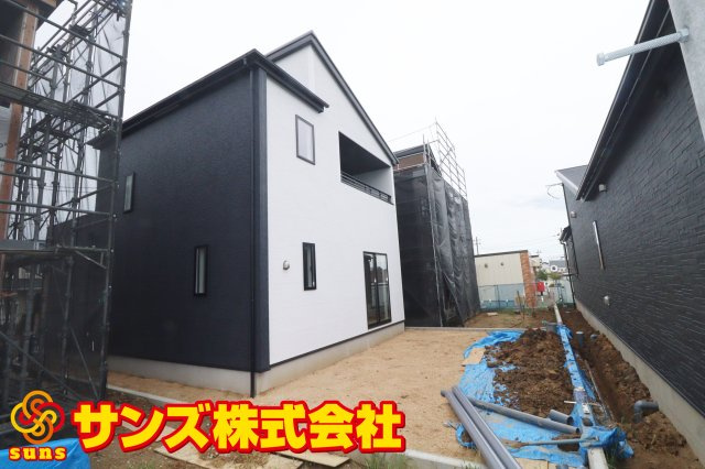 郡山市日和田町字南原　　　３号棟　　　日和田小学校、日和田中学区の外観|南西側から見た外観♪