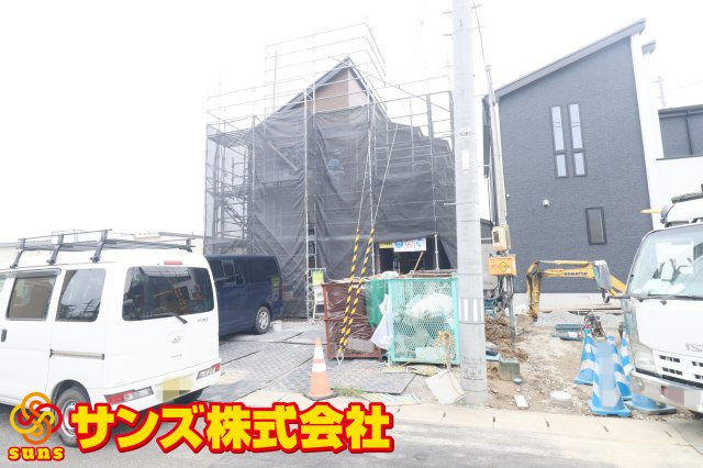 郡山市日和田町字南原　　　４号棟　　　日和田小学校、日和田中学区の外観|北西側から見た外観