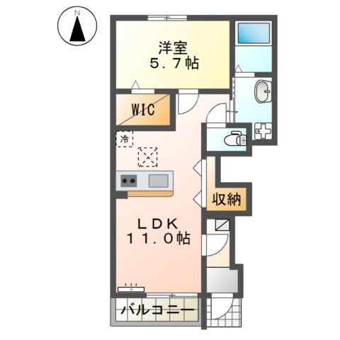 ｃａｓａ　ｅｓｔｅ唐津Ａの間取り