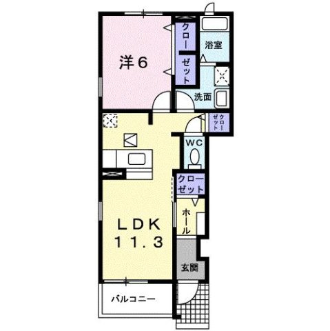 うらら１番館の間取り