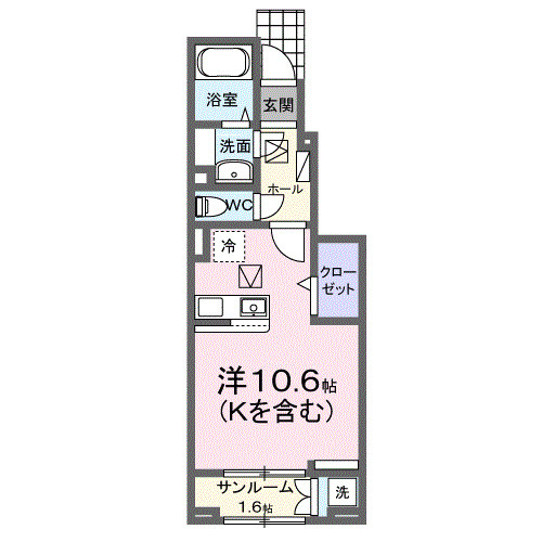 ホーリープレイス唐津　Ⅰの間取り