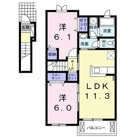 プリムラの間取り