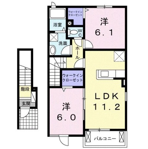 ミキ・ブルック　Ｂの間取り