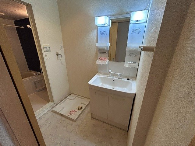 エンジェルスマイリーの洗面所|スペースが確保できる洗面所です