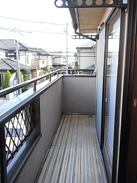 ルミエール学園町のバルコニー