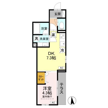 【間取り】 | DPaina岩戸北四丁目