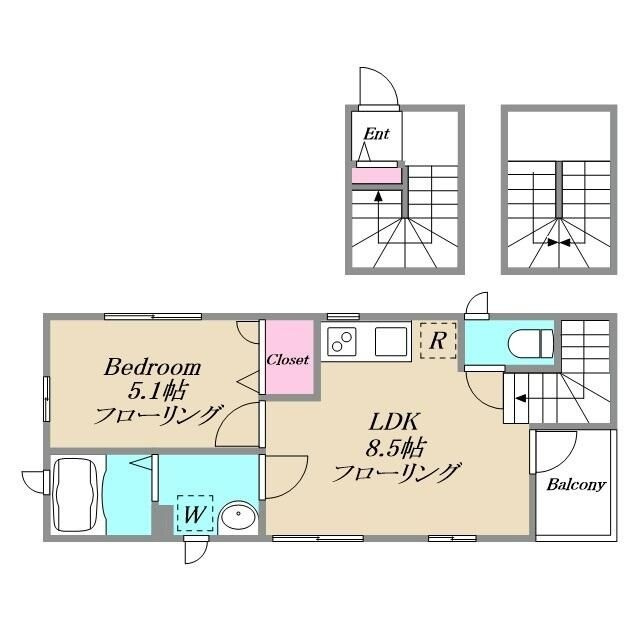 Ｒ＆Ｌの間取り|間取りです。