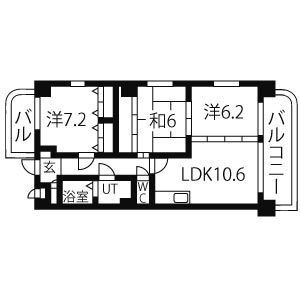【間取り】 | メゾンドール若葉