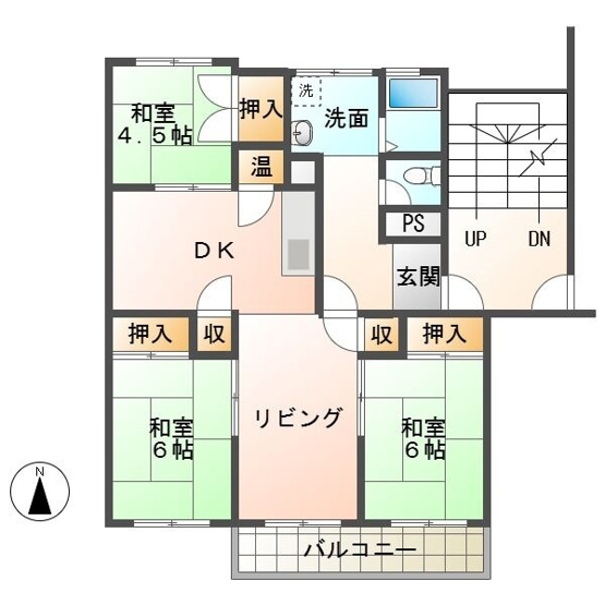 【間取り】 | 三日月住宅 2棟