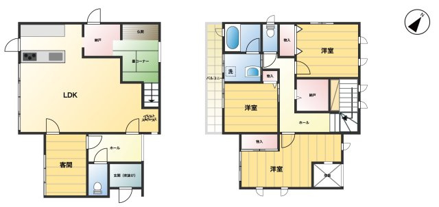 【間取り】 | 加須市正能　中古戸建