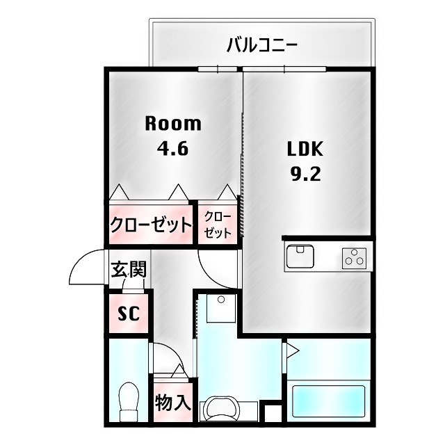 D-ROOM紅雲町Bの間取り|当社、チルホームのHPもご覧ください(^^)/物件情報多数♪