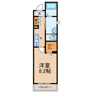オレンジベリー　仲介手数料（賃料の1.10ヵ月）の50％OFF対象物件！の間取り