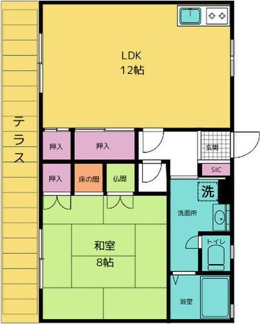 イズミハイツの間取り