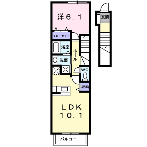 【間取り】 | ハーベスト　スクエア弐番館