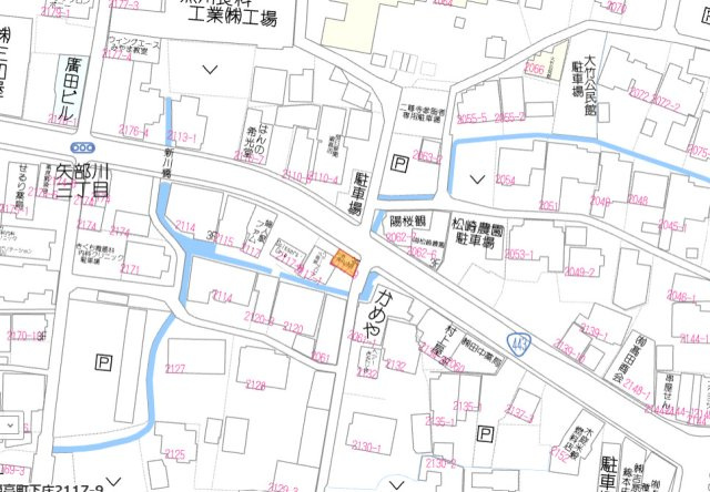 土地)みやま市瀬高町下庄の地図