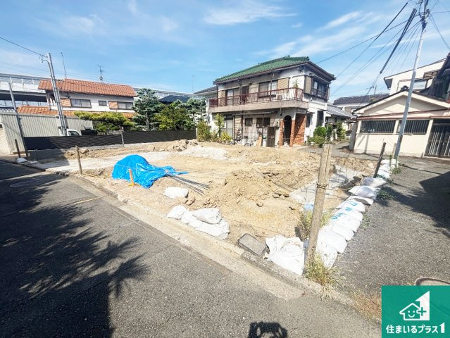 堺市堺区石津町　第3期　新築一戸建ての前面道路含む現地写真|周辺は落ち着いた街並みの住宅地！子育てがしやすい住環境です！まだ未完成ですが、現地でしかわからない事もございます。是非一度ご覧ください。
