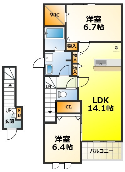 ポラールの間取り