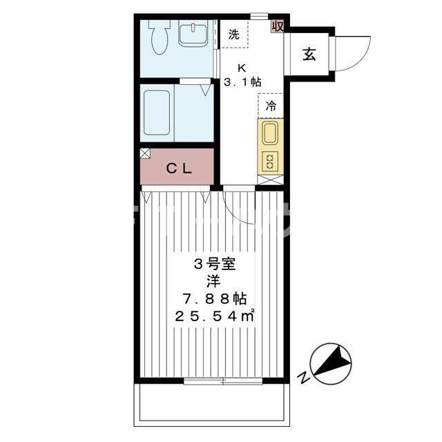 AJ津田沼NorthⅠの間取り
