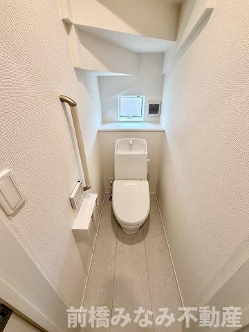【新築】玉村町南玉　B号棟(全２棟)　ハートフルタウン　新築建売分譲のトイレ|落ち着いたトイレです