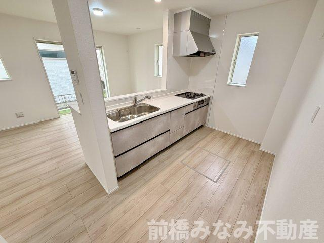 【新築】玉村町南玉　A号棟(全２棟)　ハートフルタウン　新築建売分譲のキッチン|きれいなキッチンです