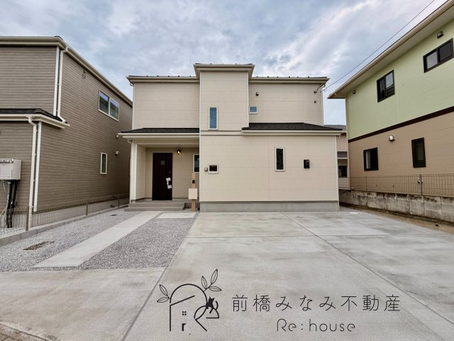 【新築】玉村町南玉　A号棟(全２棟)　ハートフルタウン　新築建売分譲の外観|おしゃれな外観です